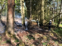 Bei Hemfurth kam es am Dienstag zu einem Waldbrand.